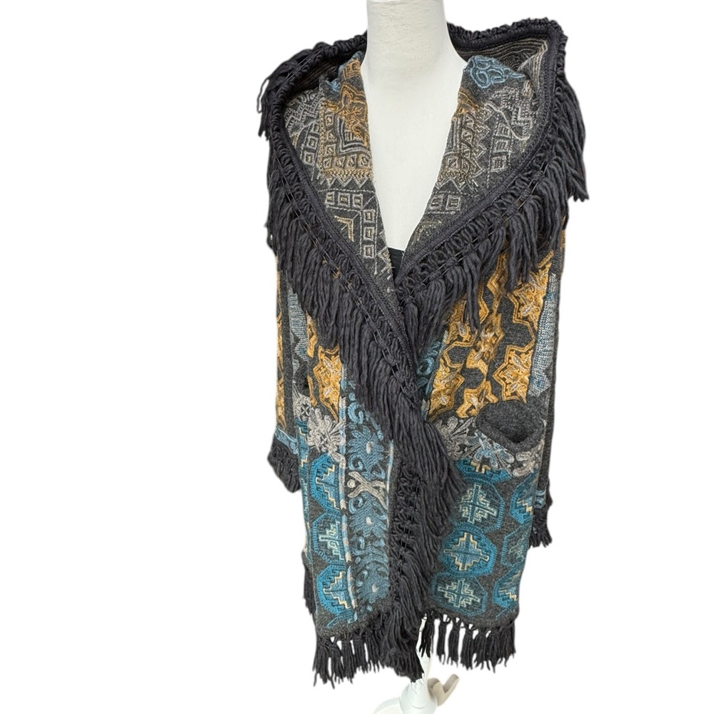 Johnny Was Tokely hooded Duster size L Pennylane style - Picture 5 of 8